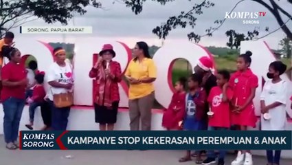 Masyarakat Sorong Antusias Kampanyekan Stop Kekerasan Perempuan & Anak