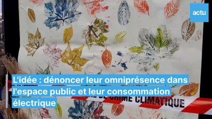 Action coup de poing contre les écrans publicitaires à Montigny-le-Bretonneux