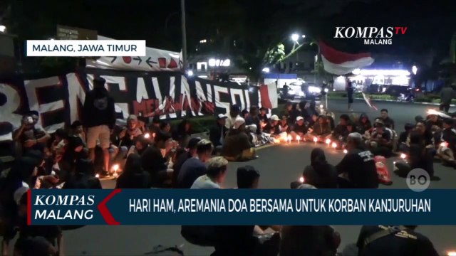 Peringati Hari HAM, Aremania Gelar Doa Bersama Untuk Korban Tragedi Kanjuruhan