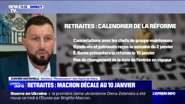Retraites: pour Xavier Iacovelli, le nouveau calendrier va permettre de continuer le dialogue avec les nouveaux représentants des partis politiques