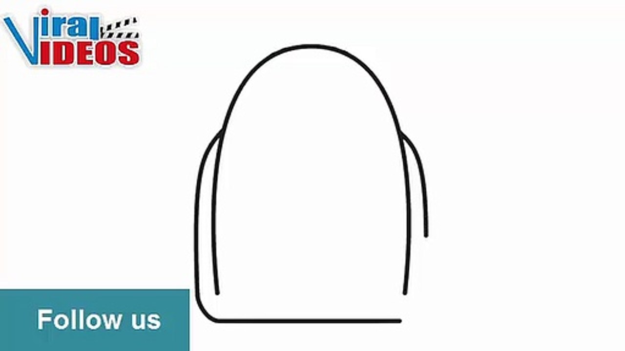 How to Draw a School Bag for kids Easy Step by Step by Viral Videos
