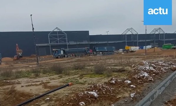 Les travaux d'Alinéa à Montivilliers près du Havre progressent