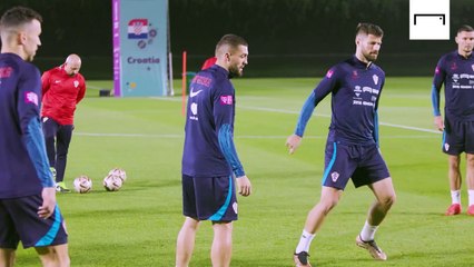 Entrenamiento de Croacia previo a la semifinal ante Argentina _ Mundial de Qatar 2022