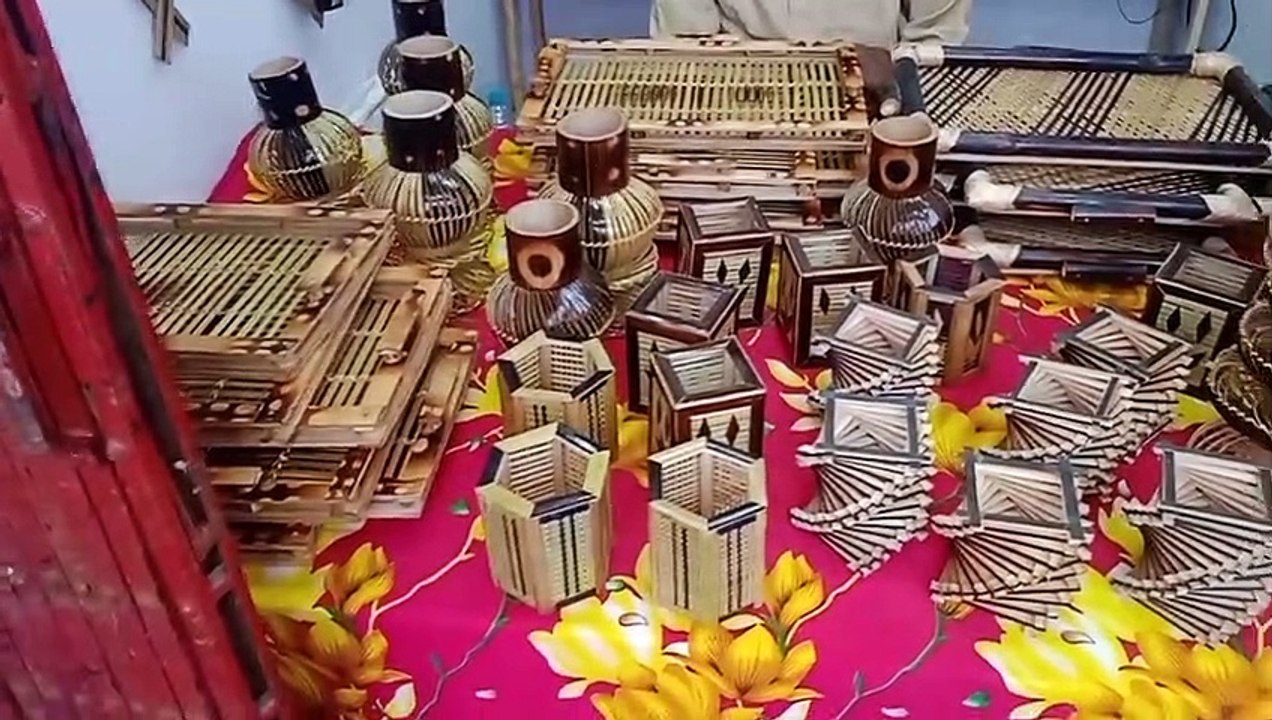 Showpiece made by bamboo.