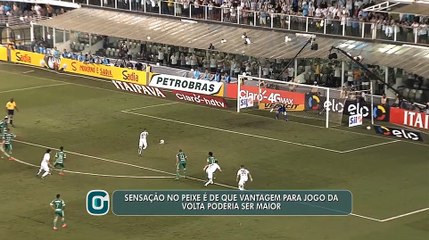 Sensação no Peixe é de que vantagem para jogo da volta poderia ser maior