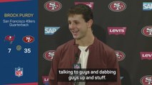 'It was pretty cool' - Purdy on Brady's respect after debut win