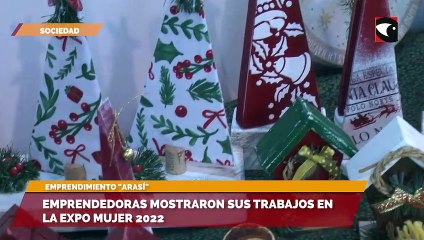 Emprendedoras mostraron sus trabajos en la Expo Mujer 2022