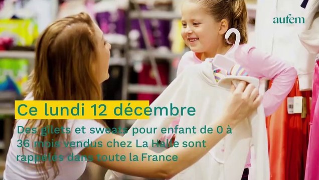 Rappel produit : 5 références de vêtements pour enfants rappelées dans toute la France