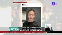 Jin ng BTS, ipinasilip ang buzz cut look para sa mandatory military training | SONA