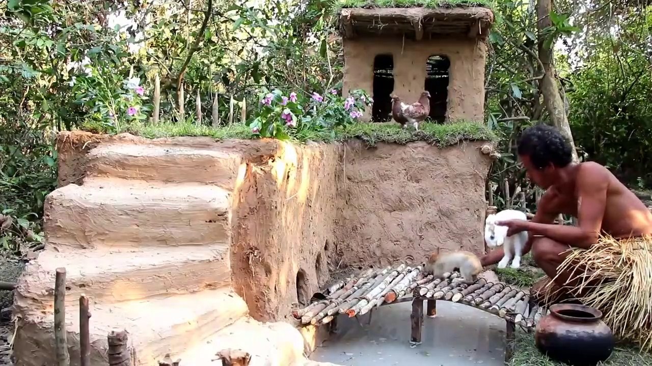 Building A beautiful Natural Home In Deep Jungle Part_2