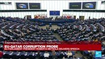 REPLAY - Qatar corruption probe: EU Parliament President Metsola delivers speech