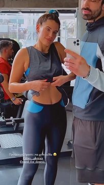 Μπόμπα: Γυμναζεται με τον νικητή του Survivor, Ηλία Γκότση και μας δείχνει την πρόοδο στο σώμα της!