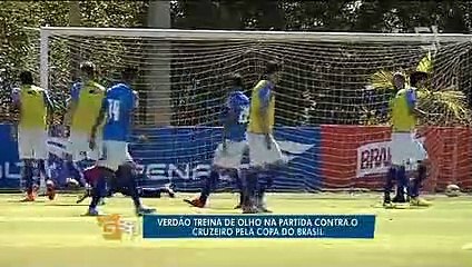 Verdão treina de olho na partida contra o Cruzeiro pela Copa do Brasil