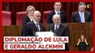 Alexandre de Moraes entrega a Lula e Alckmin diplomas de presidente e vice-presidente da República
