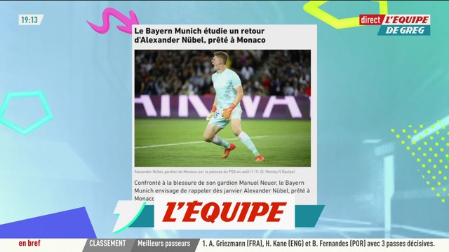 Le Bayern étudie un retour de Nübel, prêté à Monaco - Foot - ALL
