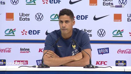 Benzema, la solidité du Maroc, l’importance de Griezmann.. La conférence de presse de Raphaël Varane