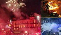 Boy, 14, is killed by a car as riots break out in France after Morocco's World Cup defeat to Les Bleus: Carnage breaks out as football fans clash in the streets of Paris, Nice and Montpellier after The Atlas Lions crash out of