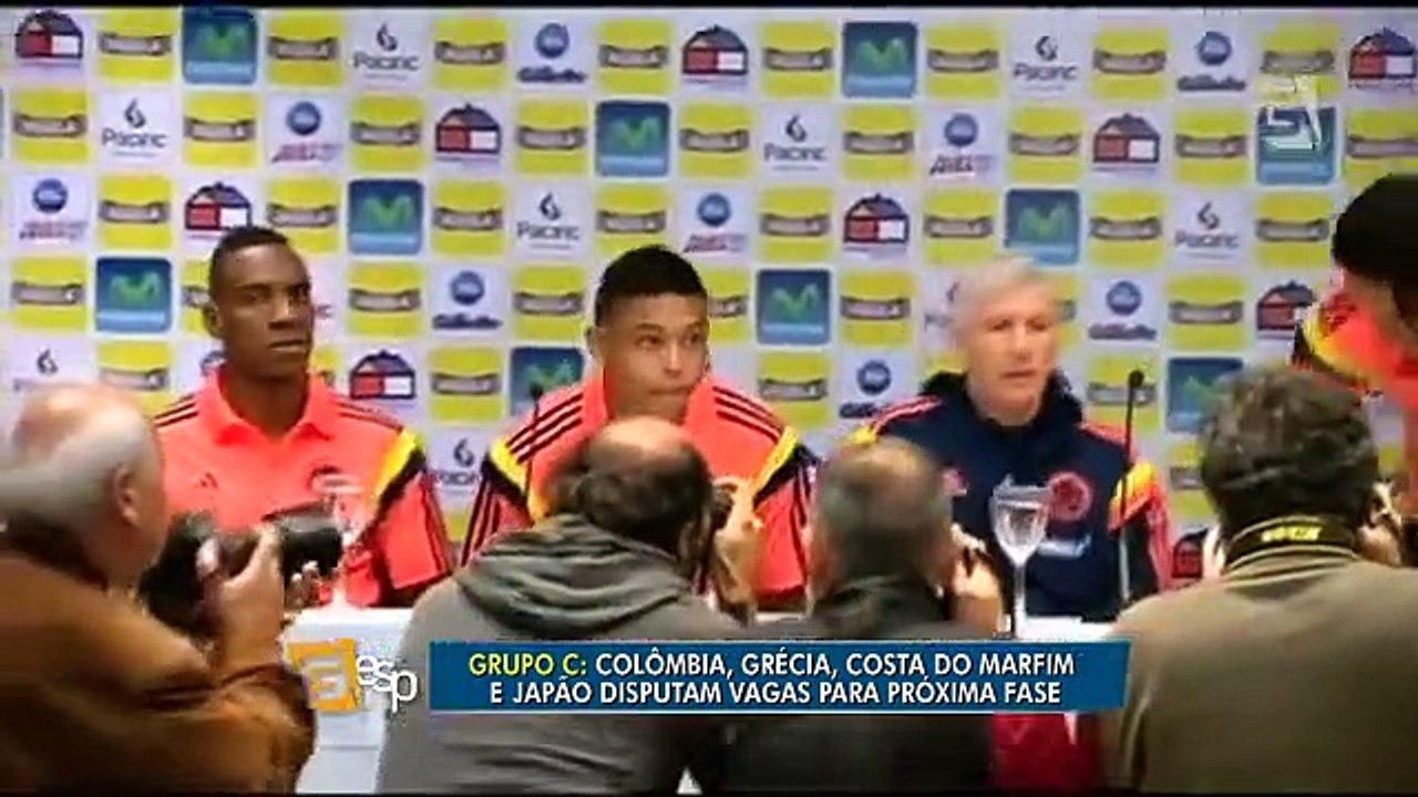 Grupo C Colômbia e Japão são favoritos em grupo equilibrado