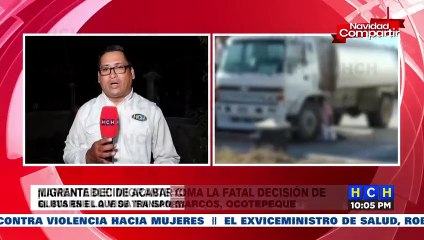 Migrante termina con su vida luego que el bus lo dejara en Ocotepeque