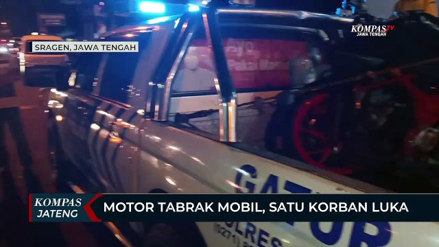 Motor Tabrak Mobil, Satu Korban Luka