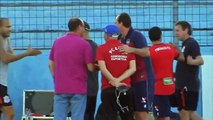 Rogério Ceni visita treino do Corinthians no CT do Fortaleza