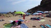Beach Walking - Costa Brava Spain - Lloret de Mar - 4 Ultra HD