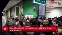 Kirazlı-Başakşehir metro hattında elektrik kesintisi, seferler durdu