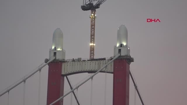 BAKAN KARAİSMAİLOĞLU, 1915 ÇANAKKALE KÖPRÜSÜ'NDE İNCELEMELERDE BULUNDU