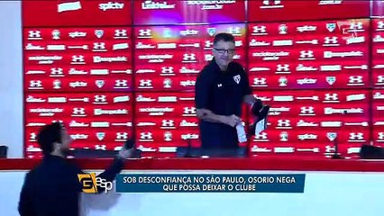 Sob desconfiança no São Paulo, Osorio nega que sairá do clube