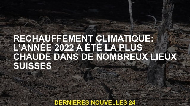 Réchauffement climatique: L'année 2022 a été le plus chaud dans de nombreux endroits suisses