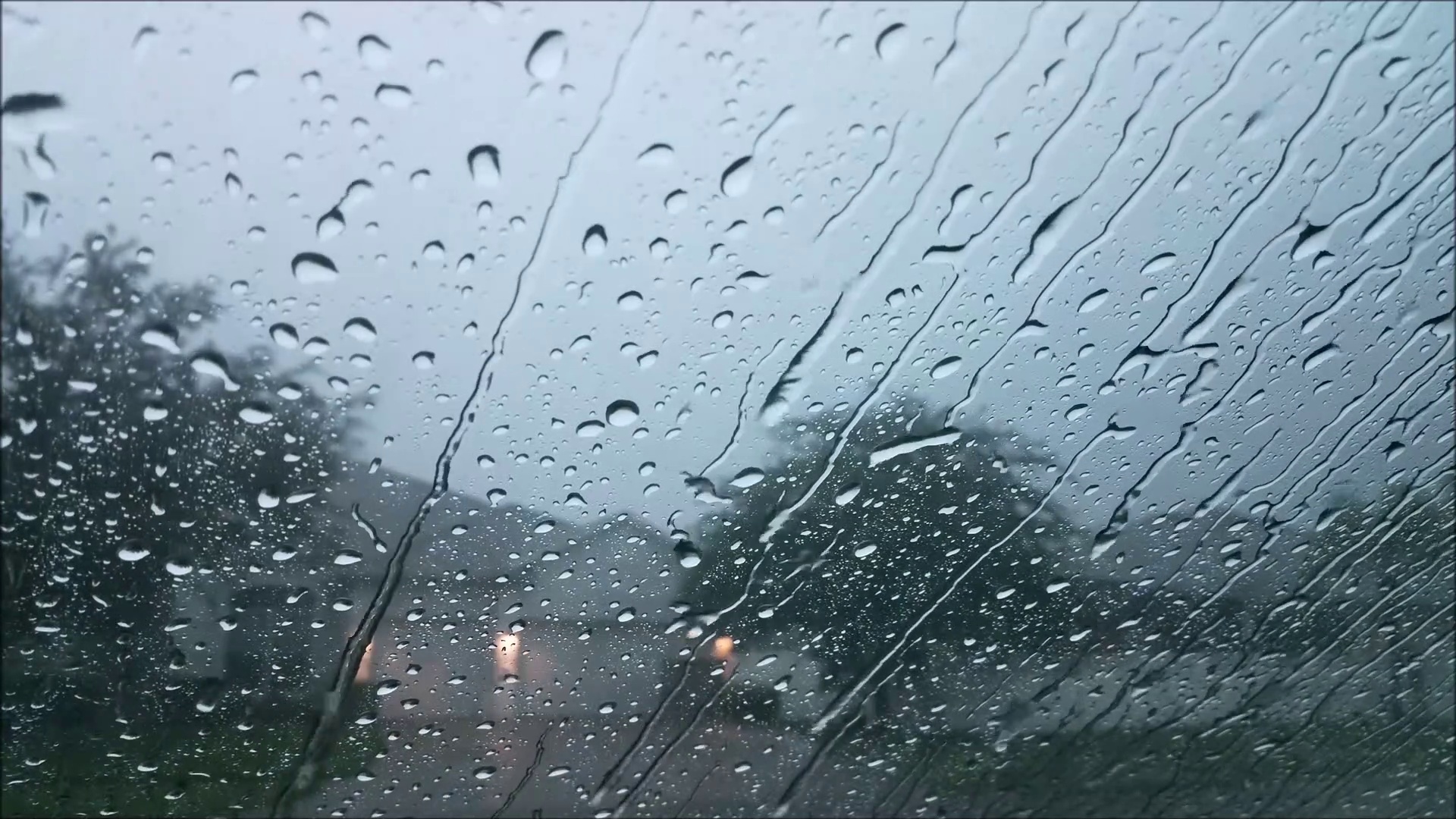rain and thunder