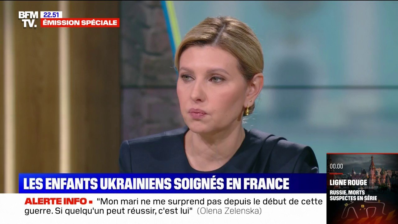 Enfants ukrainiens déplacés en Russie: "C'est du kidnapping pur et simple", affirme Olena Zelensky