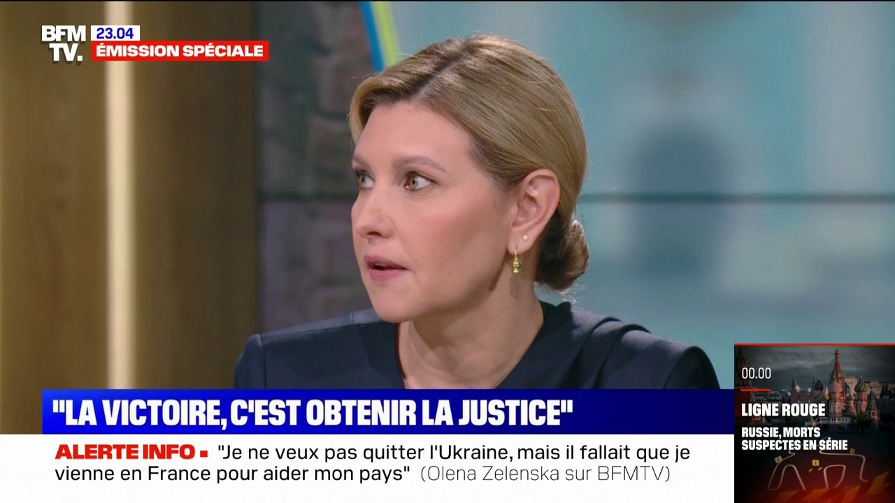 Olena Zelenska: "Nous ne pouvons pas renoncer à nos territoires (...) car là-bas il y a toujours des gens qui attendent le retour de l'Ukraine"