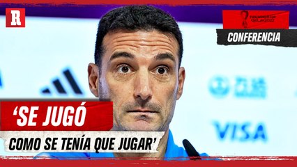 'ES MENTIRA QUE NO SABEMOS GANAR'  sentenció Scaloni