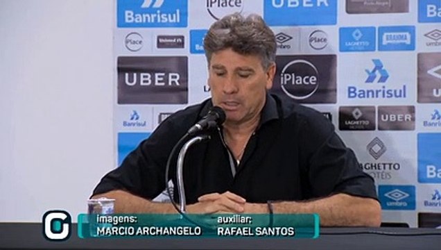 Coletiva do técnico Renato Gaúcho após derrota do Grêmio para o Palmeiras