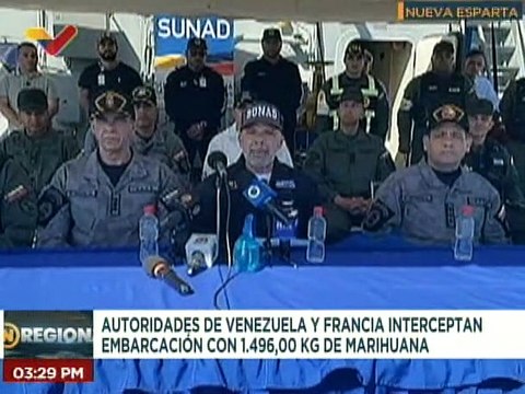 Nueva Esparta | SUNAD incauta más de mil kg de marihuana en aguas internacionales