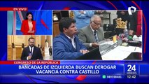 Congreso: Bancadas de izquierda buscan derogar vacancia contra Pedro Castillo