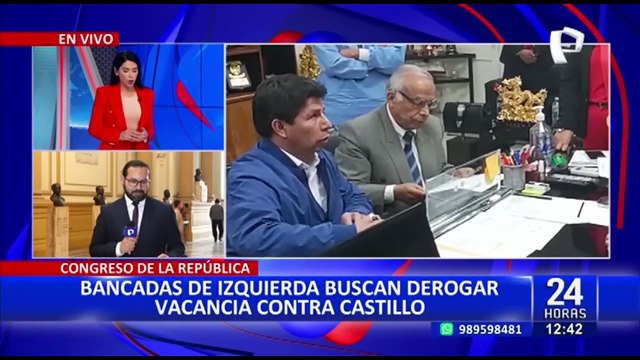 Congreso: Bancadas de izquierda buscan derogar vacancia contra Pedro Castillo