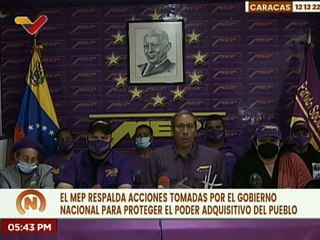 MEP respalda las acciones tomadas por el Gobierno Nacional para proteger el poder adquisitivo