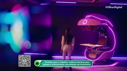 Também para o trabalho: cadeira imersiva para games é praticamente uma estação de isolamento