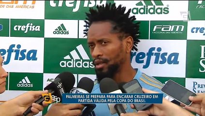 Palmeiras se prepara para encarar o Cruzeiro pela Coa do Brasil