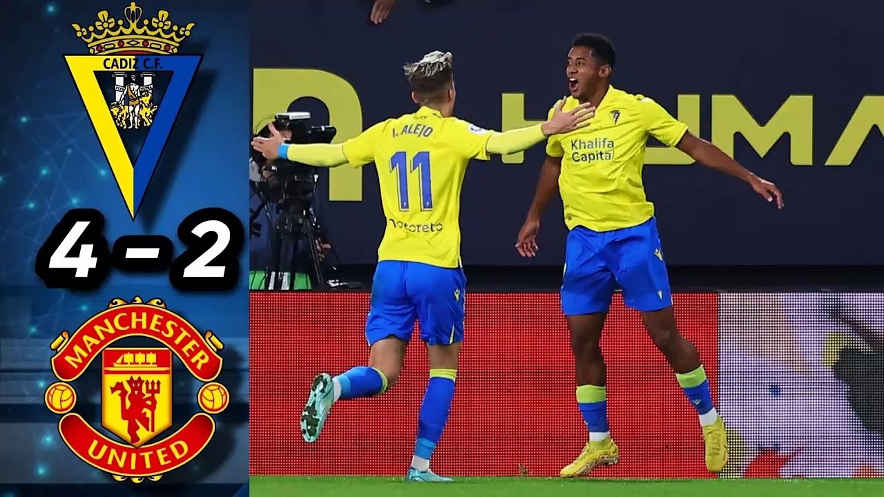 Football Video: Cadiz vs Manchester United 4-2 Highlights #CADMUN.