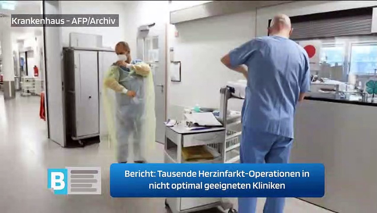 Tausende Herzinfarkt-Operationen in nicht optimal geeigneten Kliniken