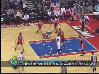 Em casa, Detroit Pistons perde para Milwaukee Bucks na NBA