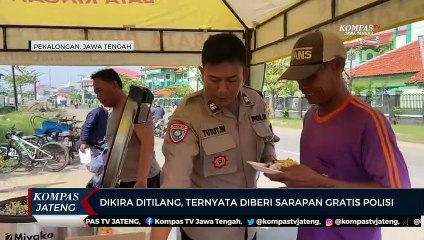 Dikira Ditilang, Ternyata Diberi Sarapan Gratis Polisi