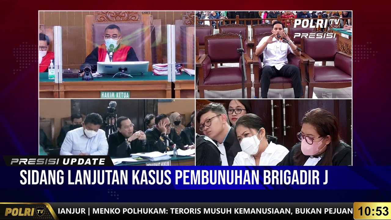 PRESISI UPDATE 10.00 WIB : Sidang Lanjutan Pemeriksaan Saksi Pembunuhan Brigadir J