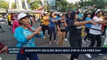 Kompas TV Keliling Bagi-bagi STB di Car Free Day Kota Semarang