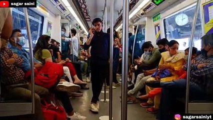 अरे बप्पा रे! Funny Prank In Metro । Epic Public Reaction । Metro Prank। Sagar Saini
