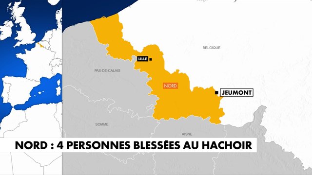 Nord : 4 personnes blessées au hachoir