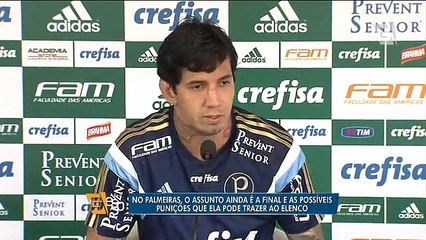 Possível punições a Dudu, Oswaldo e Valdivia preocupam Palmeiras